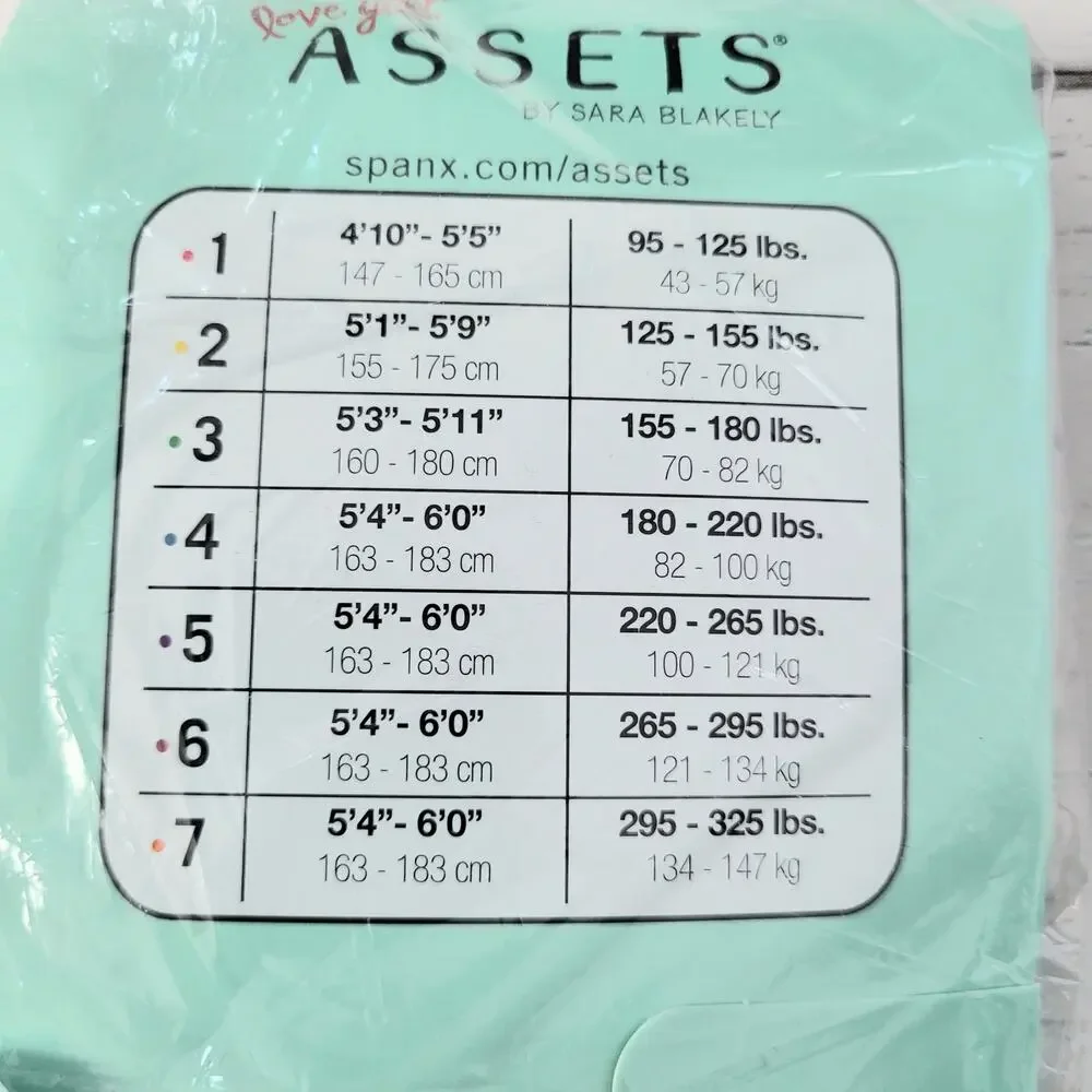 Assets Spanx Shaping Tights Black Textured Wish Bone Nylons Size 2 Small